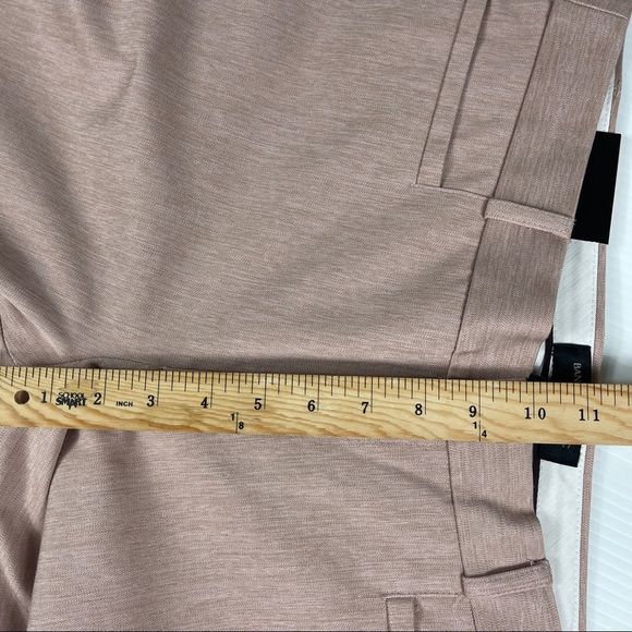 Banana Republic Sloan Trousers Mid-Rise Heather Fresco Rose Women's Size 12 - Picture 6 of 9